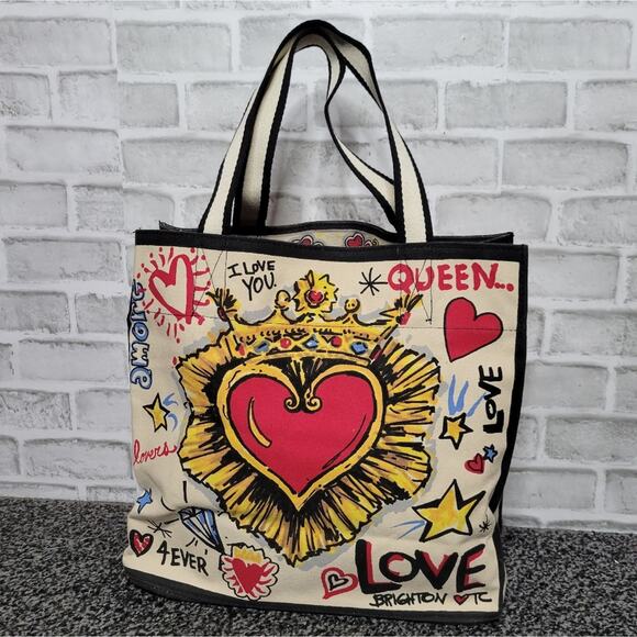 Brighton Queen of Love Limited Edition Tom Clancy design Canvas Art Tote Bag - Picture 2 of 8